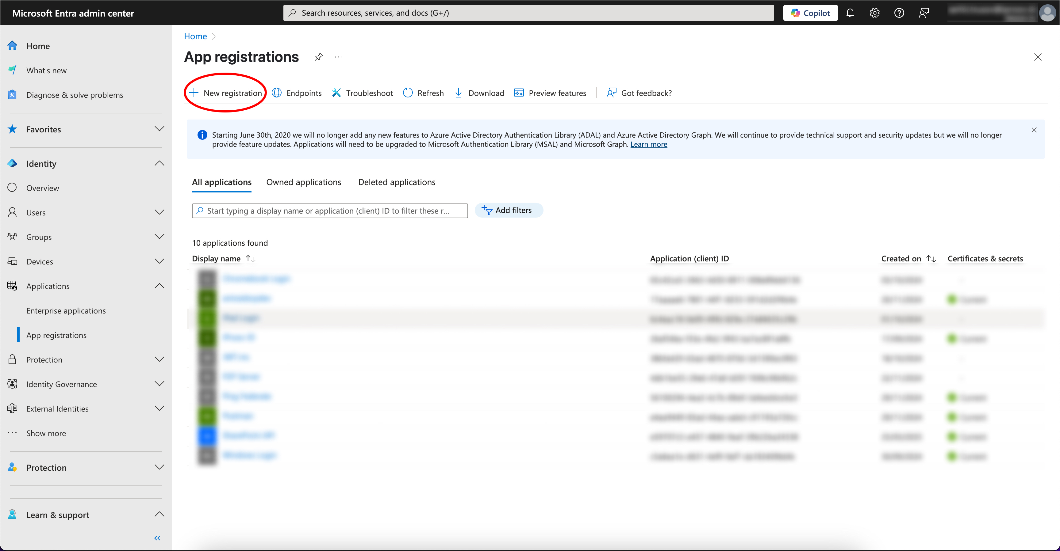 Entra app registration